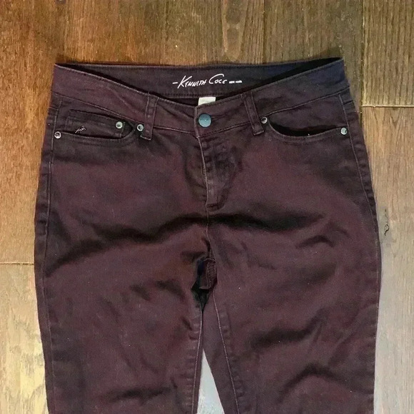 Kenneth Cole maroon skinny jeans - Picture 2 of 5